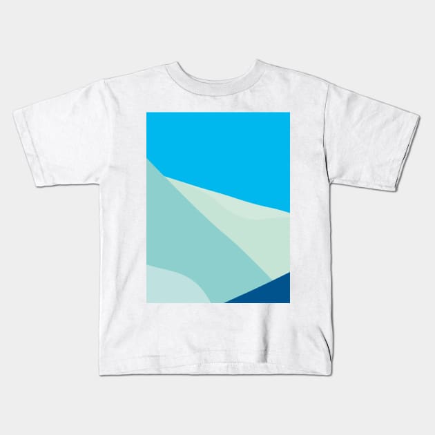 Blue mountain Kids T-Shirt by Imordinary